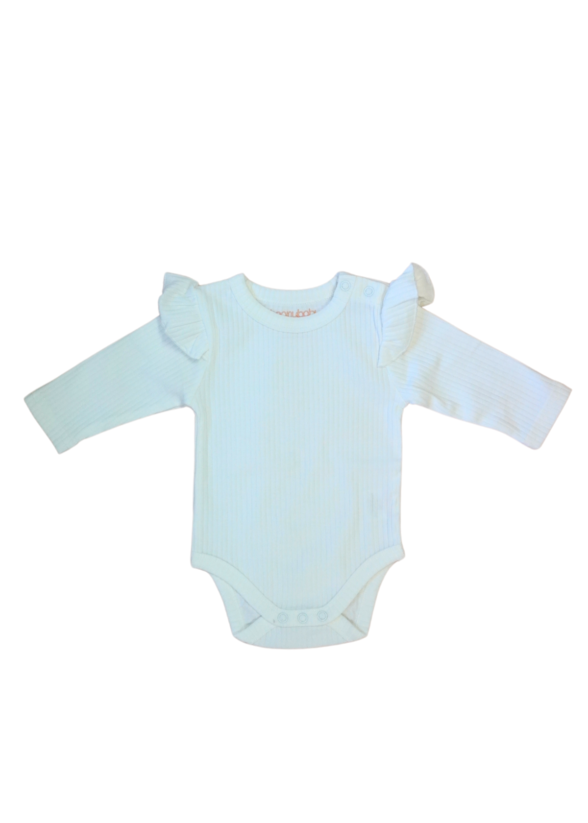 Organic Cotton Rib Frill Bodysuit