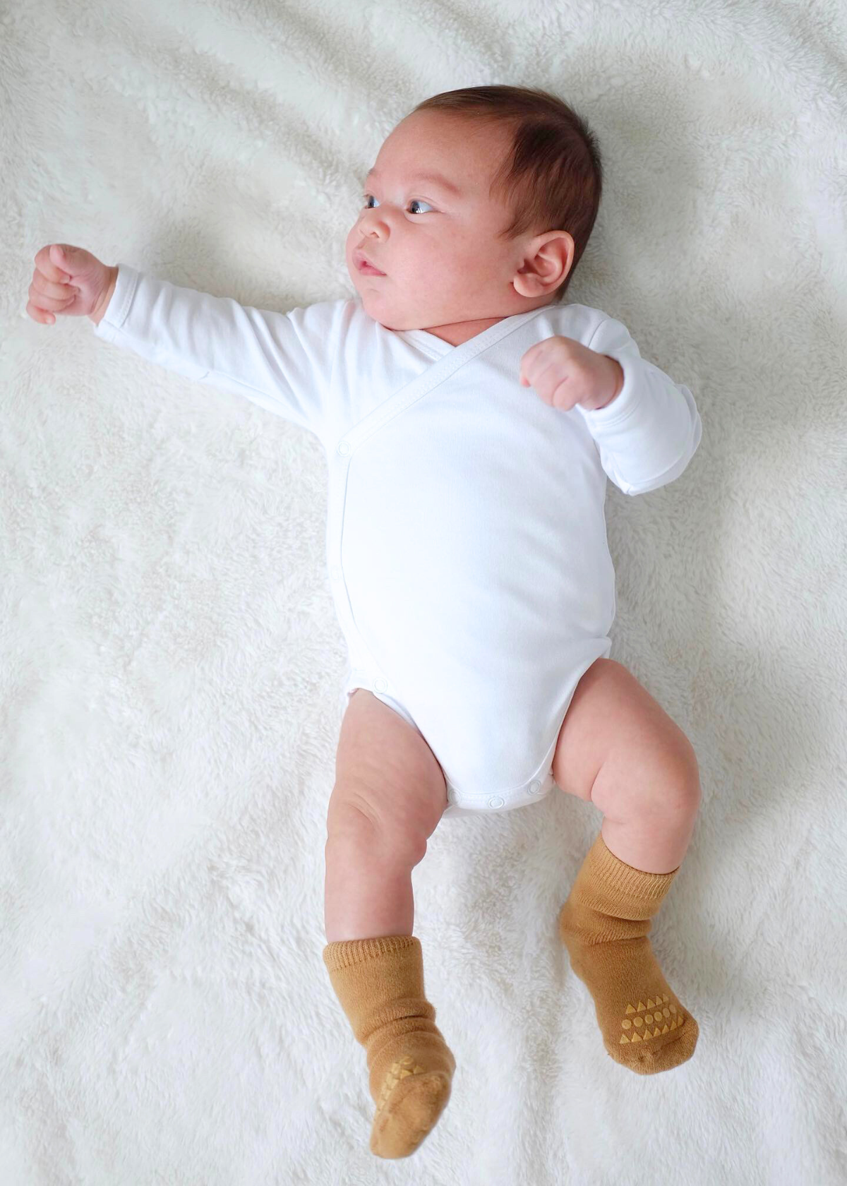 Organic Cotton Kimono Long Sleeve Bodysuit