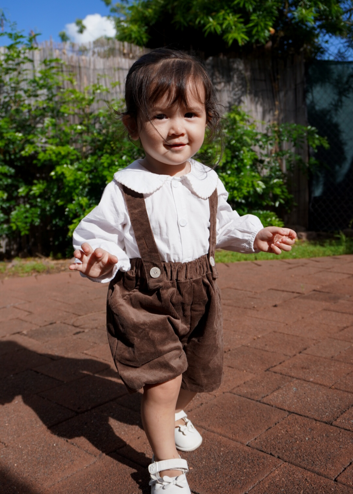 Leon Corduroy Overall Short