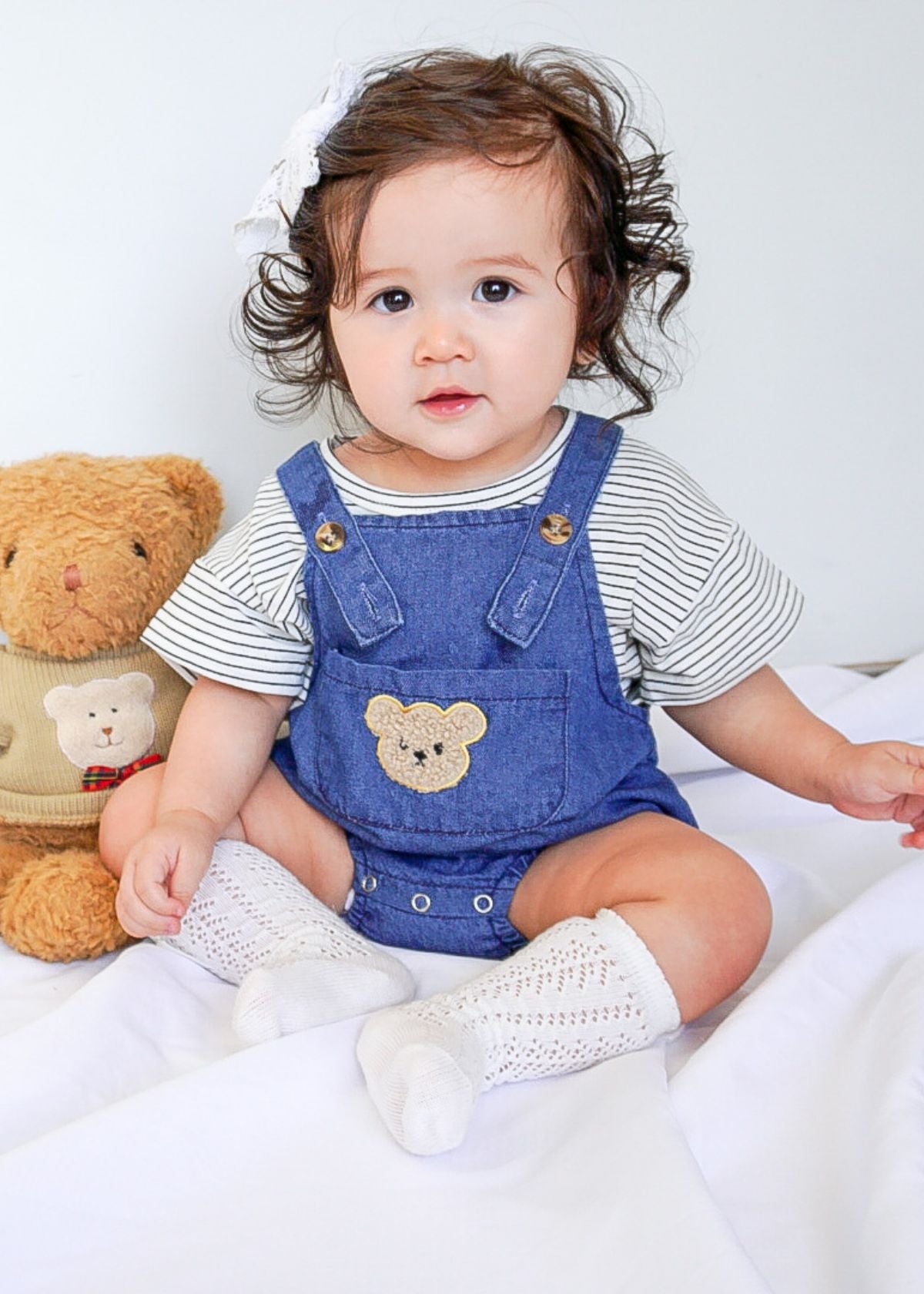 Honey Bear Unisex Overall Set
