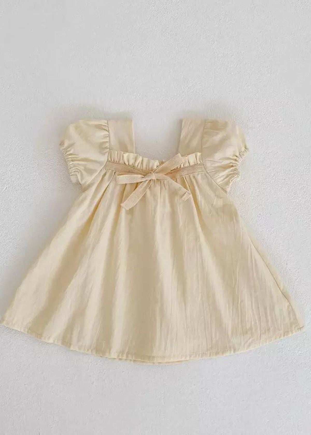 sweet cream square neckline a-line dress