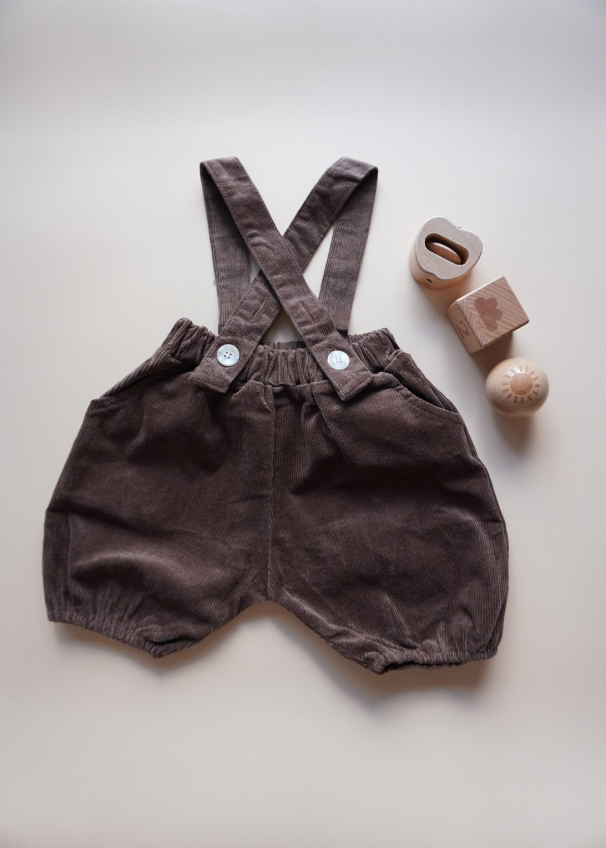 Leon Corduroy Overall Short