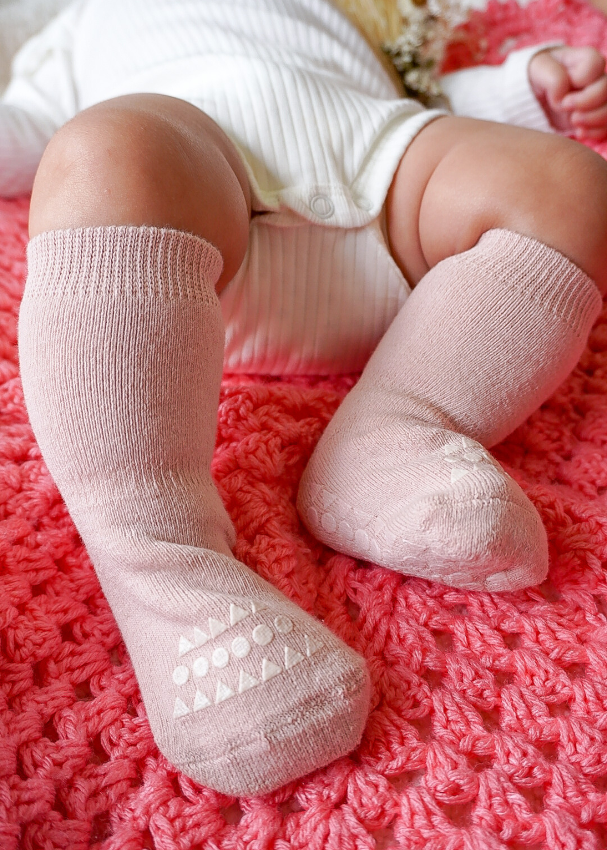 Terry Thick Socks - Blush