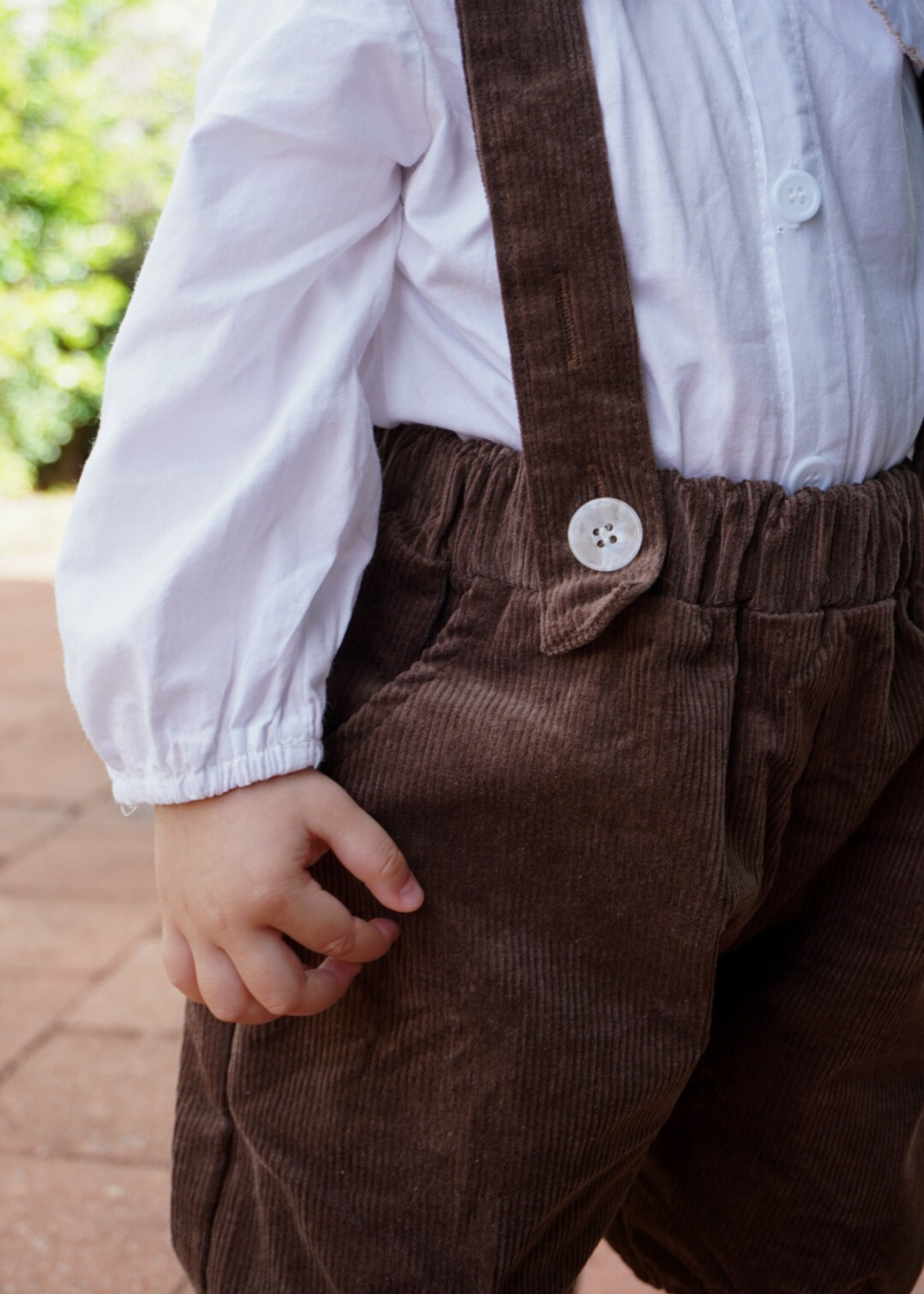 Leon Corduroy Overall Short