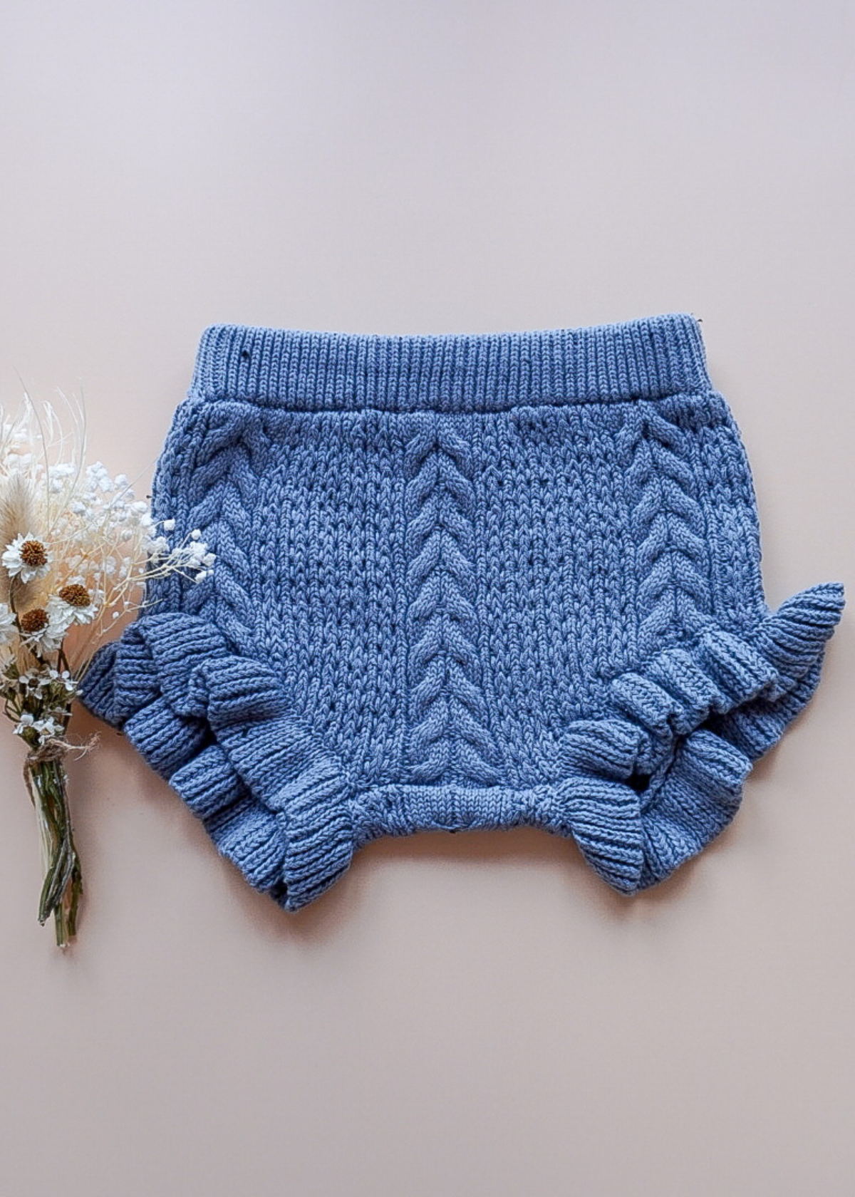 Layla Knitted Bloomers - Blue